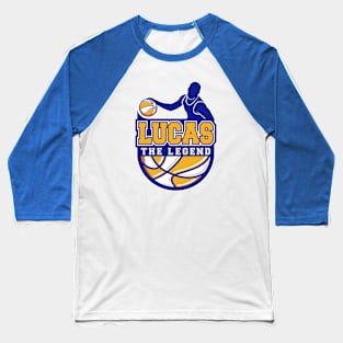 Lucas The Legend Basketball Custom Player Your Name Baseball T-Shirt